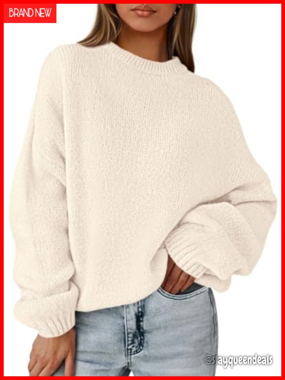 Chunky Knit Oversized Pullover Sweater